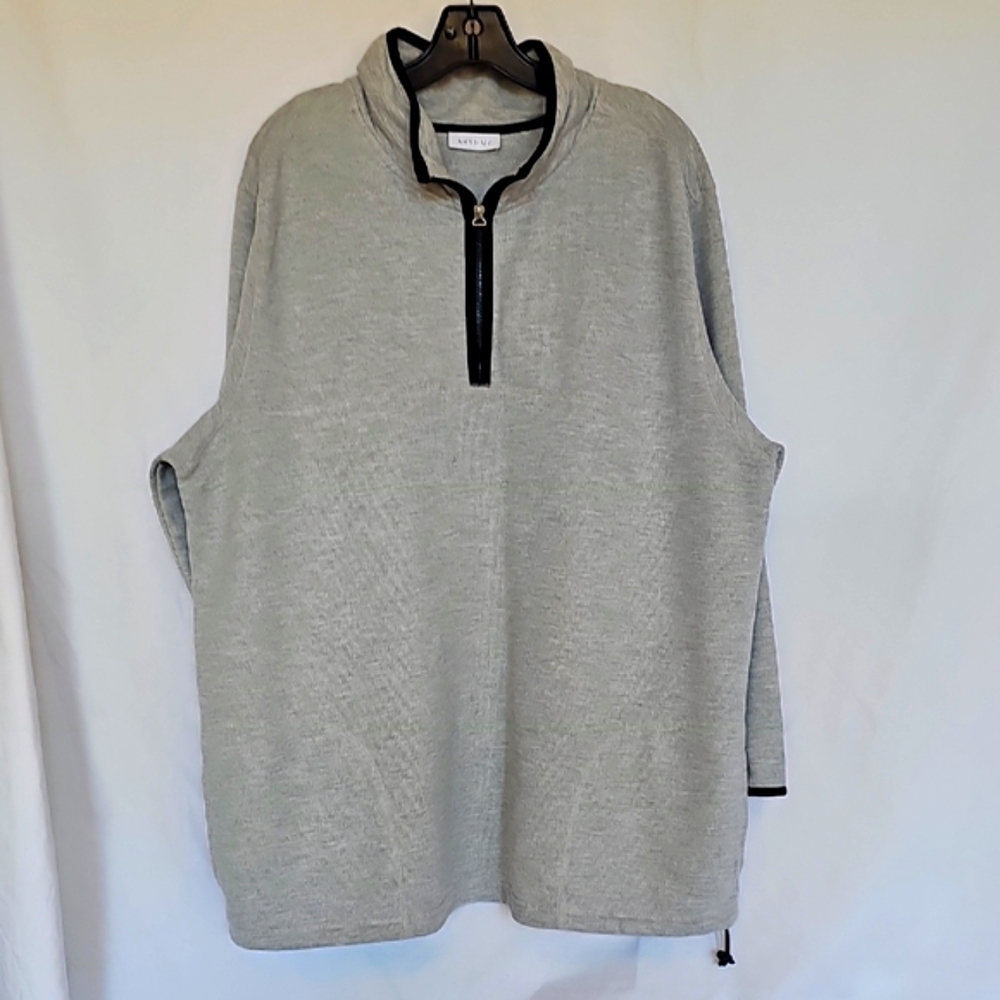 Avenue Gray V-Neck Sweater